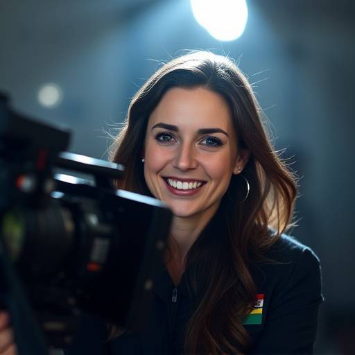 Image of Chloe Davis, a seasoned television director with a friendly demeanor